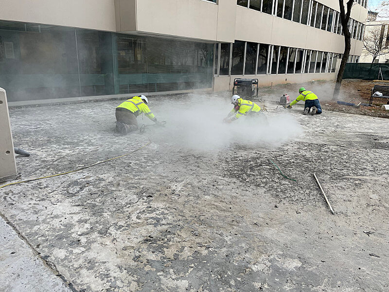 ShanCon concrete work at Edward Garmatz Plaza